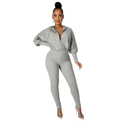 Spring Winter Clothes Women Joggers Suits Hoodie Jumpsuits Long Sleeve Bodysuits Women Bodycon Jumpsuits for Girls
