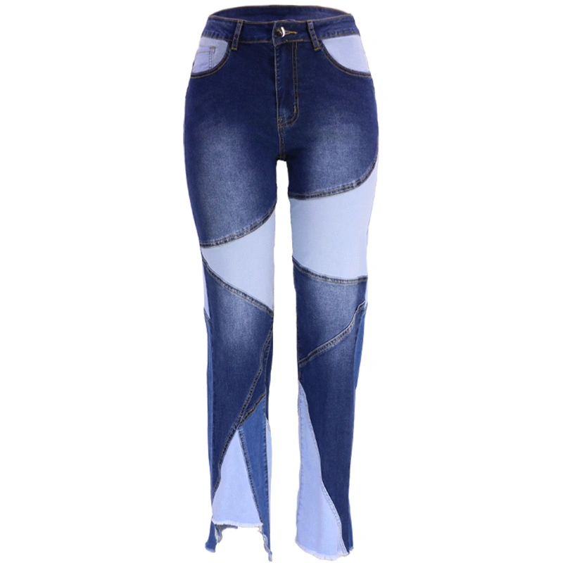 Autumn Fashion Solid Color Casual Jeans Sexy MID Waist Women Flared Jeans Wear