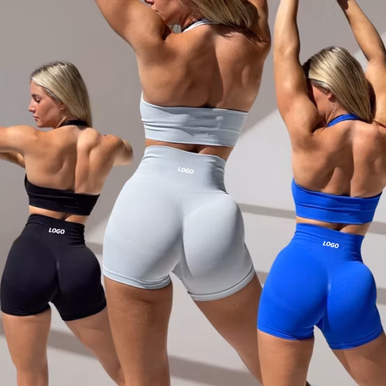 Whoelsale Summer Sports Gym Outfits Active Wear Workout Fitness Clothing for Women, Private Label 2/3/4 PCS Seamless Athletic Apparel Matching Sexy Yoga Sets