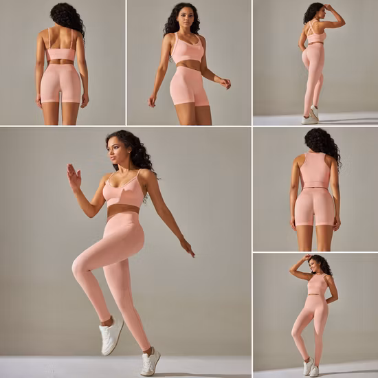 New Listing 7PCS Sexy Athletic Activewear Sets Ribbed Yoga Clothes for Women, Custom Logo Ladies Seamless Leisure Sportswear Workout Gym Clothing